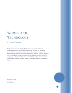Women and Technology - Lancaster University