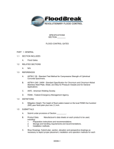 FloodBreak 3 Part Specification - FloodBreak Automatic Flood Barriers