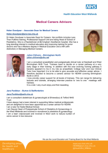 Medical Careers Advisors - Health Education West Midlands
