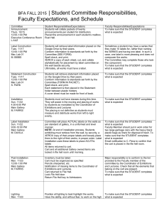 BFA Committee Responsibilities