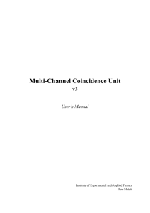 Multi-Channel Coincidence Unit