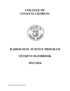 college of coastal georgia radiologic science program student