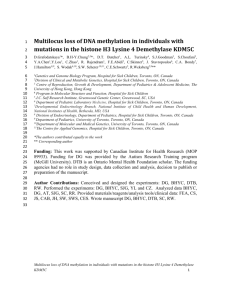 Multilocus loss of DNA methylation in individuals