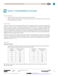 Grade 8 Mathematics Module 5, Topic A, Lesson 2