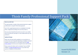 Think Family Professional Support Pack