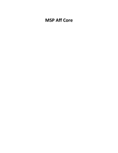 MSP Aff Core - Open Evidence Project