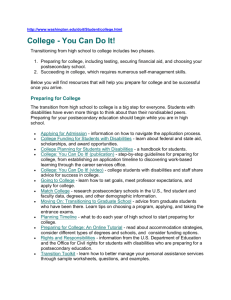 College - you can do it!