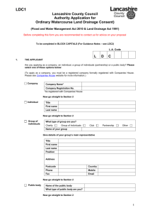 Ordinary Watercourse Consent Application Form