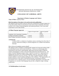 Japanese - Rochester Institute of Technology