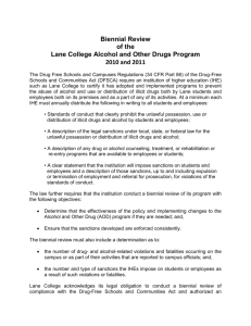 Biennial Review (Alcohol and Other Drugs Program