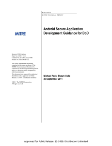 Android Secure Application Development Guidance