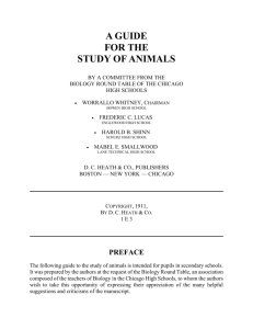 3-2) A Guide for the Study of Animals