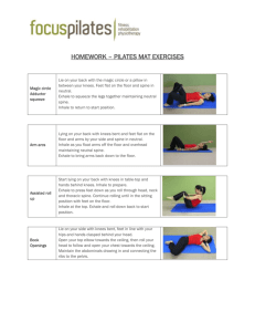 homework – pilates mat exercises