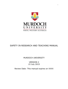Safety in Research and Teaching Manual