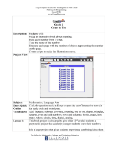 CS4K5 Grade 2 Count to Ten