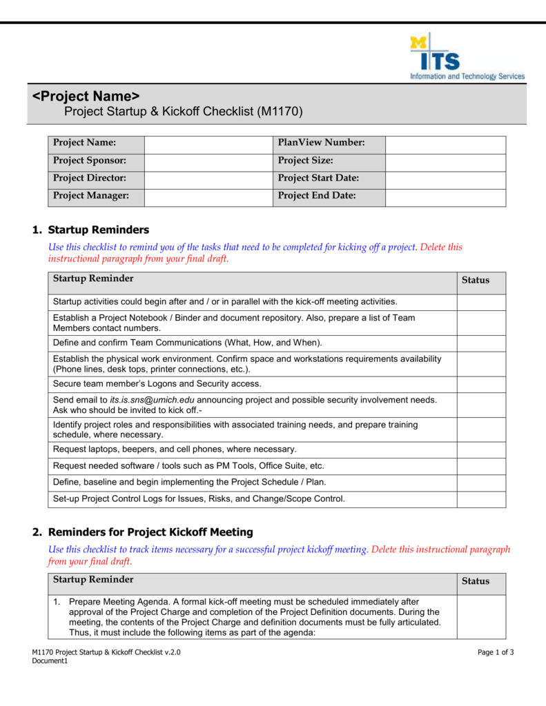 project-start-up-kickoff-checklist