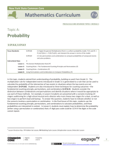 Precalculus Module 5, Topic A, Overview