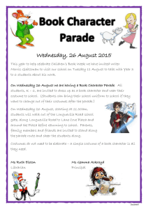 Book Week Character Parade