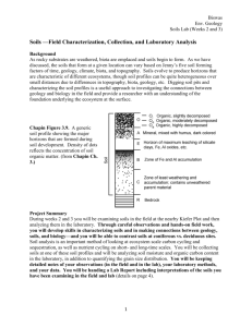 Soils —Field Characterization, Collection, and Laboratory Analysis