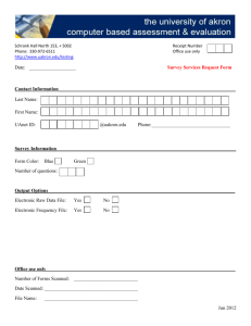 Survey Request Form (MS Word)
