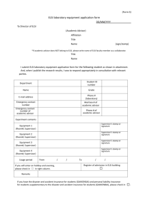 (Form-S) ELSI laboratory equipment application form DD/MM/YYYY