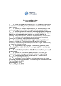 Environmental Committee Terms of Reference