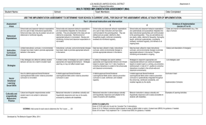 Multi-tiered Implementation Assessment (MIA)