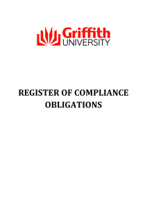 Register of Compliance Obligations