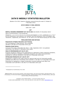 juta`s weekly statutes bulletin
