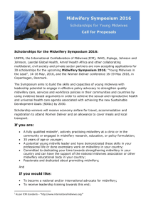 Call for Proposals document - International Confederation of Midwives