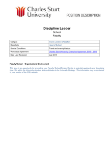 Discipline Leader Template
