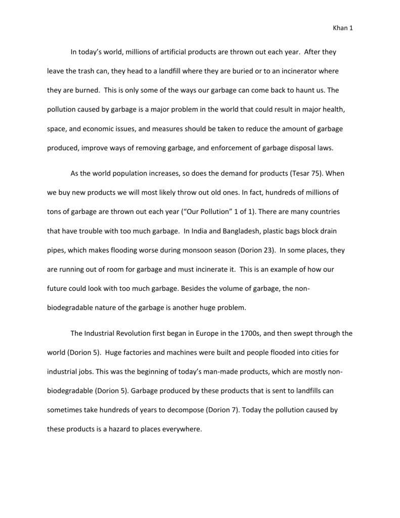 pollution a global issue essay