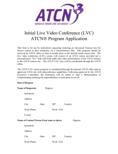 Initial ATCNÒ Program Application