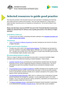 AUQA Good Practice Database - Tertiary Education Quality