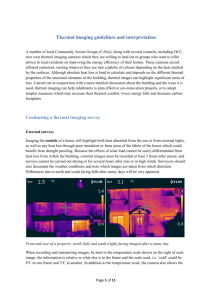 Thermal imaging guidelines and interpretation