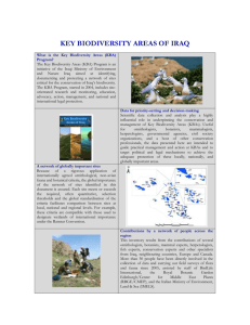 Key Biodiversity Areas of Iraq