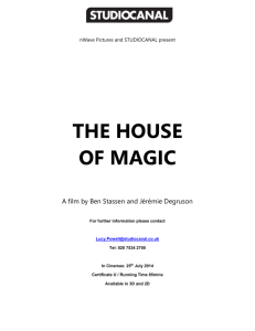 the house of magic - Optimum Releasing: Press Pages