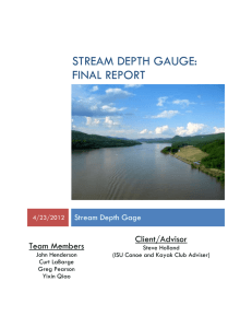 Stream Depth Gauge: Final Report
