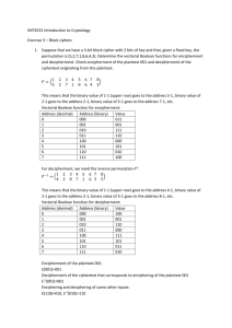 IMT4531 Introduction to Cryptology Exercise 3 – Block ciphers