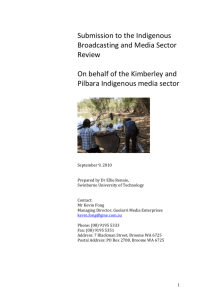 Submission to the Indigenous Broadcasting and Media Sector Review