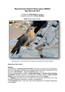 May 2014 - Machrihanish seabird & Wildlife Observatory