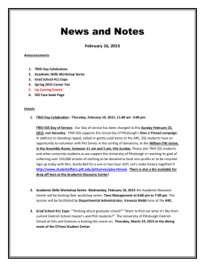 News and Notes February 16, 2015 - The Dietrich School of Arts