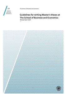 application for master`s thesis to be exempted from being made