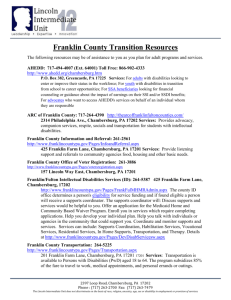 Franklin County Transition Resources – LIU