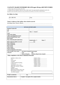 Facility Based Newborn Death Review Form (Revised)