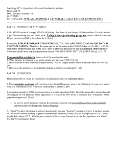 Sociology 3155* Quantitative Research Methods & Analysis