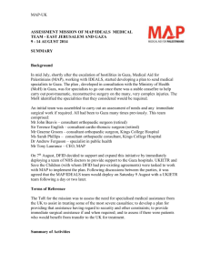 MAP-IDEALS Medical Assessment Report Gaza 18-08
