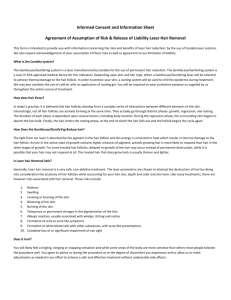 Informed Consent and Information Sheet Agreement of Assumption