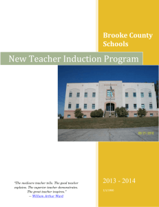 New Teacher Induction Program - West Virginia Department of