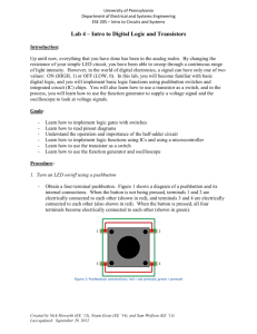 Digital Logic and Transistors - SEAS